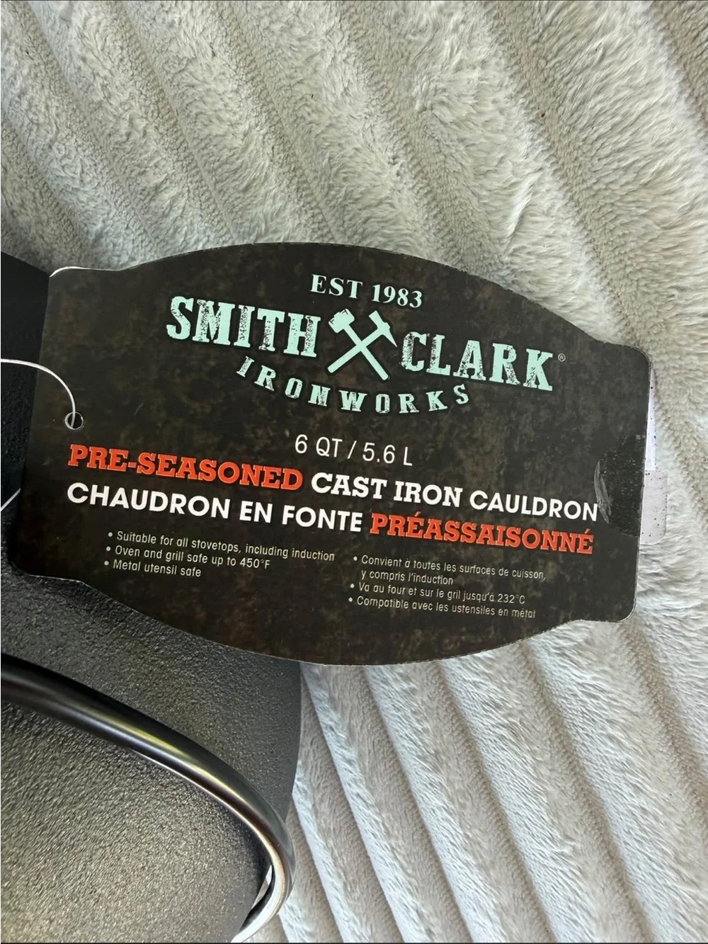 Smith & Clark viral Green Ceramic Lid Cast Iron Cauldron